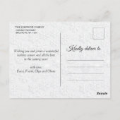 Carte Postale Noël Holly Pine Rustic Photo de vacances Salutatio (Dos)