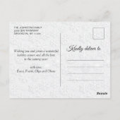 Carte Postale Noël Holly Pine Rustic Photo de vacances Salutatio (Dos)