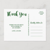 Carte Postale Noël Holly Wreath Merci (Dos)