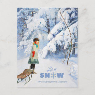 Carte Postale Noël Jenny Nyström Laisser neiger CC0118