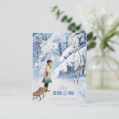 Carte Postale Noël Jenny Nyström Laisser neiger CC0118 (Debout devant)