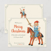 Carte Postale Noël Jenny Nyström Lill-Nisse chevauchant CC0311 (Devant / Derrière)