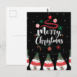 Carte Postale Noël Jingle Bells Joyeuse Salutations Collection