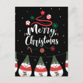 Carte Postale Noël Jingle Bells Joyeuse Salutations Collection (Devant)
