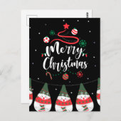 Carte Postale Noël Jingle Bells Joyeuse Salutations Collection (Devant / Derrière)