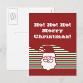 Carte postale Noël Jolly Santa Claus (Devant / Derrière)