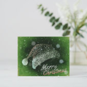 Carte Postale Noël Joyeux à Santa Hat (Debout devant)