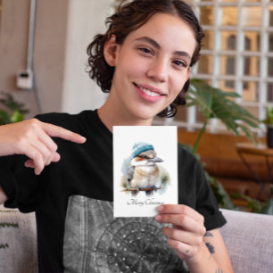 Carte Postale Noël Kookaburra, personnalisable
