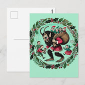 Carte Postale Noël Krampus (Devant / Derrière)