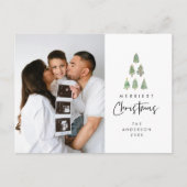 Carte Postale Noël le plus joyeux, Photo de famille de l'arbre d (Devant)