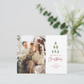 Carte Postale Noël le plus joyeux, Photo de famille de l'arbre d (Debout devant)