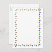 Carte postale Noël Light Border Holiday (Devant / Derrière)