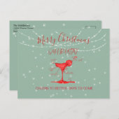 Carte Postale Noël Martini Martini Green (Devant / Derrière)