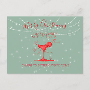 Carte Postale Noël Martini Martini Green