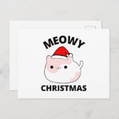 Carte Postale Noël Meowy (Devant / Derrière)