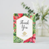 Carte Postale Noël Merci Logo d'affaires (Debout devant)