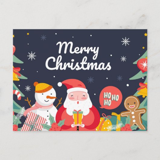 Carte Postale Noël mignon (Devant)