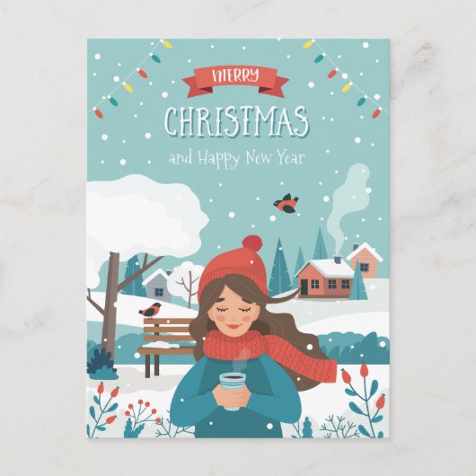 Carte Postale Noël mignon (Devant)