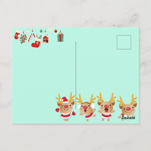 Carte Postale Noël mignon (Dos)