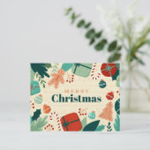 Carte Postale Noël mignon (Debout devant)