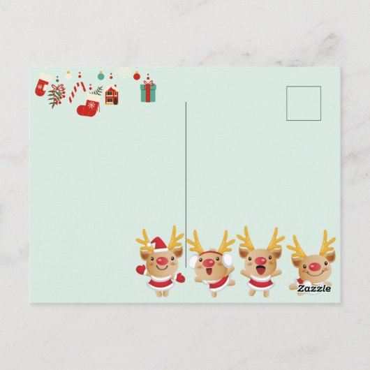 Carte Postale Noël mignon (Dos)