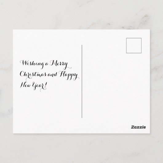 Carte Postale Noël mignon Unicorn Vacances magiques (Dos)