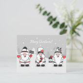 Carte postale Noël mignonne (Debout devant)