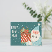 Carte postale Noël mignonne (Debout devant)