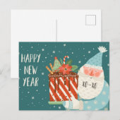 Carte postale Noël mignonne (Devant / Derrière)