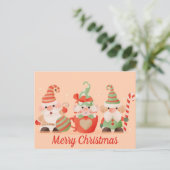 Carte postale Noël mignonne (Debout devant)
