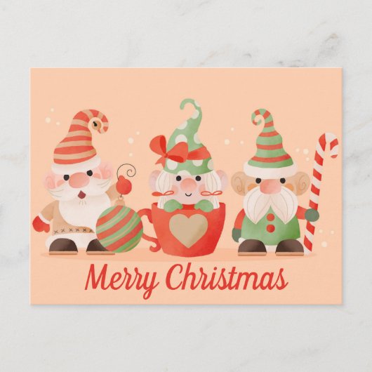 Carte postale Noël mignonne (Devant)