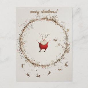 Carte postale Noël mignonne
