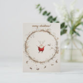 Carte postale Noël mignonne (Debout devant)