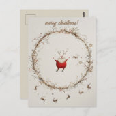 Carte postale Noël mignonne (Devant / Derrière)