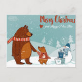 Carte postale Noël mignonne (Devant)