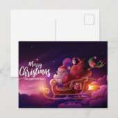 Carte postale Noël mignonne (Devant / Derrière)