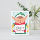 Carte postale Noël mignonne (Debout devant)