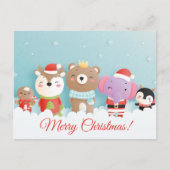 Carte postale Noël mignonne (Devant)