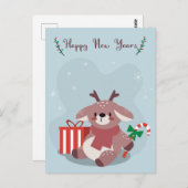 Carte postale Noël mignonne (Devant / Derrière)