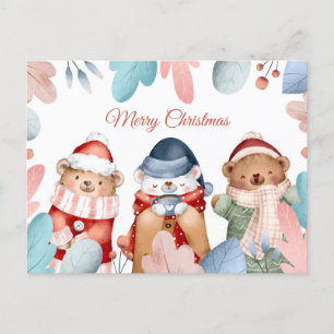 Carte postale Noël mignonne