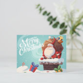 Carte postale Noël mignonne (Debout devant)