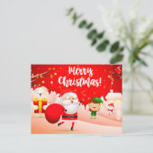 Carte postale Noël mignonne (Debout devant)