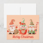 Carte postale Noël mignonne (Devant / Derrière)