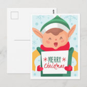 Carte postale Noël mignonne (Devant / Derrière)