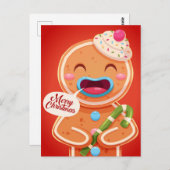 Carte postale Noël mignonne (Devant / Derrière)