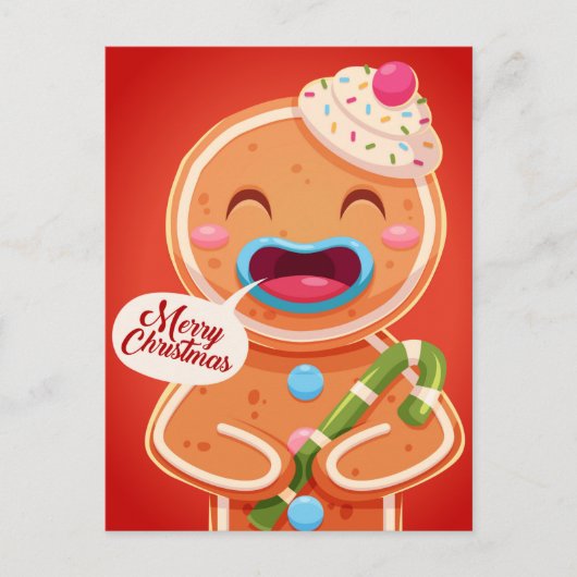 Carte postale Noël mignonne (Devant)