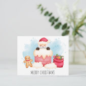 Carte postale Noël mignonne (Debout devant)