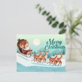 Carte postale Noël mignonne (Debout devant)