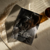 Carte Postale Noël minimal | Photo simple en noir et blanc