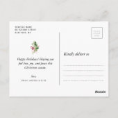 Carte Postale noël moderne branché (Dos)